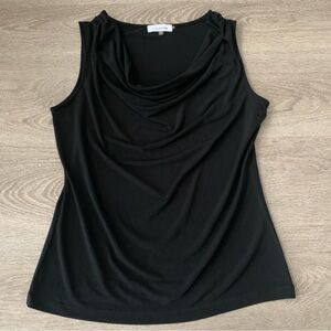 Calvin Klein Black Cowl Sleeveless Top Size S